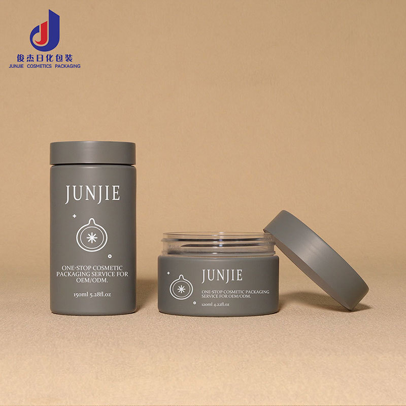 Custom Logo Food Grade Plastic Pet Storage Jar 2Oz 4Oz 5Oz Pet Plastic Cosmetic Jar with Screw Cap for Body Scrub