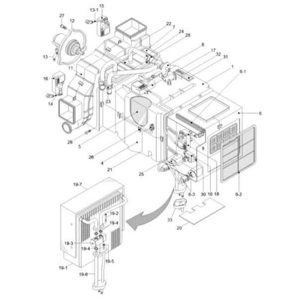 11N6-90800 11N690800 Hyundai Excavator Air Conditioner Expansion Valve