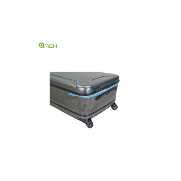Manufacturer Foldable ABS+PC suitcase Trolley Travel Hard Sided Luggage with Skate wheels