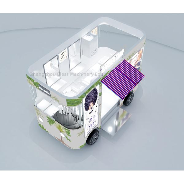4 Wheels Technology Mobile Beauty Spa Salon Trailer for Dairy Products Long Service Life