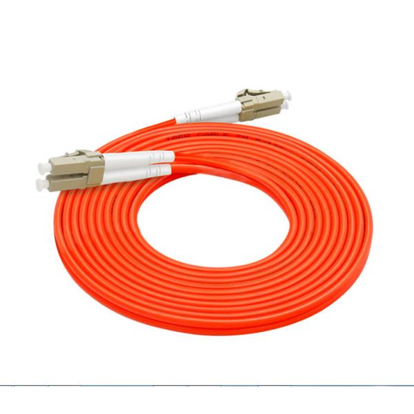 62.5 / 125繊維光学のパッチ・コードLC LCの3.0mmカスタマイズされた長さのオレンジ色
