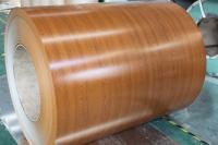 Madeira como a bobina de aço galvanizada 0.14mm da folha revestida da cor Q345