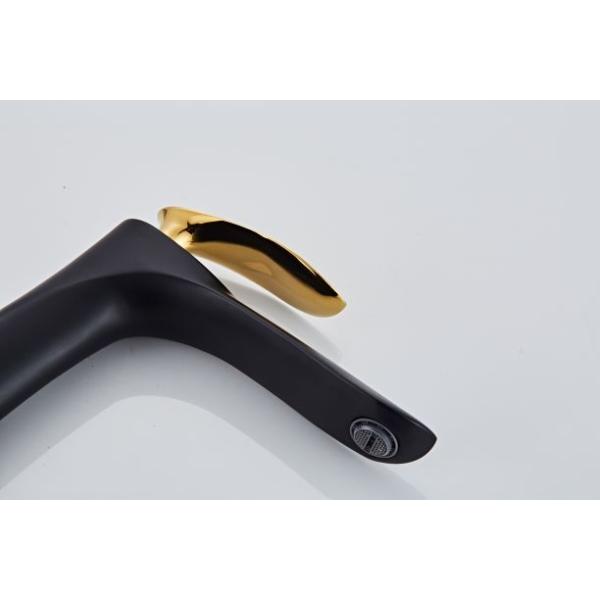 Tall Body Black Powder Coat ODM Wash Hand Basin Taps