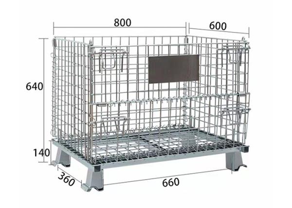 Heavy Duty Steel OEM Wire Mesh Storage Cage Large Capacity Warehouse