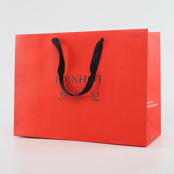 Empacotamento feito sob encomenda de Logo Paper Bags Wine Clothing da compra do saco do presente