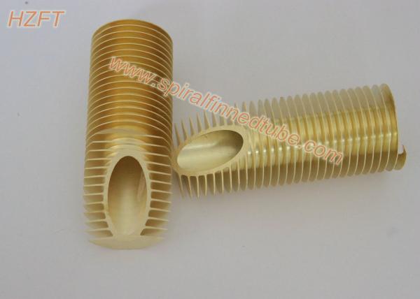 C68700 / C44300 Anti Corrosion Copper Alloy Spiral Finned Tube For Boat Heat Exchanger