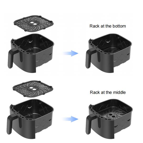 2L 3.5L 5L 7L 8L Fritadora de aire doble Smart eléctrica Cosori personalizada sin aceite Fritadora de aire digital de 6 litros