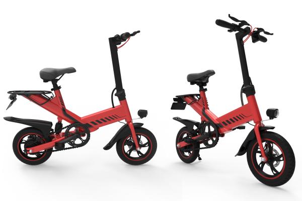 Aluminum Alloy Frame Full Size Folding Bicycle 14 Inch 25 KM/H Speed Stability
