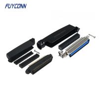25 pares de 50pin del varón IDC del conector de cinta con L forman la capilla plástica