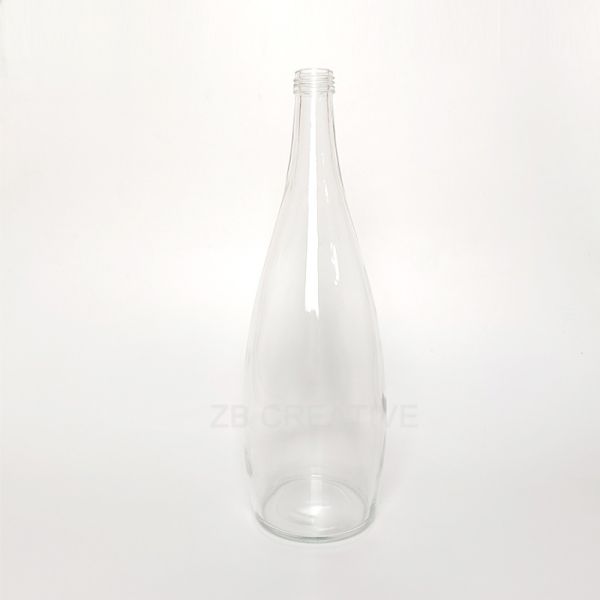 1000ml Flint Clear Screw Top Empty Glass Water Bottle Beverage Container CY-795