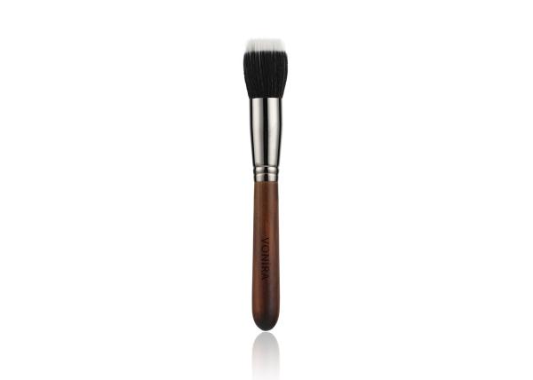 O acessório da composição Handcrafted a fibra do duo que pontilha a escova da composição para ferramentas de Academy Makeup Beauty do artista