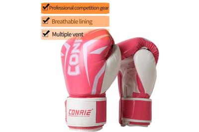 OEM Logo Leather Boxing Gym Equipments 6OZ 10OZ Professional Boxing Gloves