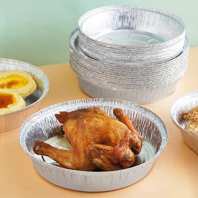 OEM Service Accepted 500ml 900ml 1000ml Tin Foil Aluminum Foil Container for Kitchen