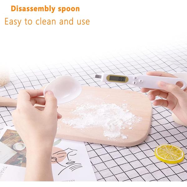 Balance de cuisine numérique à cuillère en plastique ABS alimentée par batterie, 500g, appareil de mesure du poids, 'Choix' division 0,1g