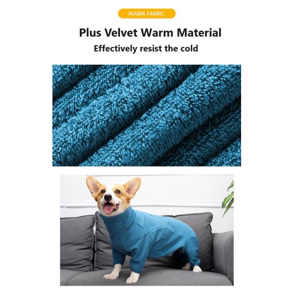 Ropa para mascotas Perrito pequeño y grande suéter de invierno vestido de lana polar