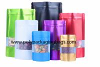 Sacs de empaquetage de support de papier aluminium rescellable pour les fruits secs
