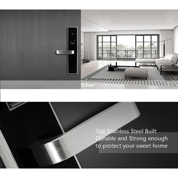 Cerradura de puerta del reconocimiento de la huella dactilar de la seguridad en el hogar, cerradura de puerta del escáner de la huella dactilar