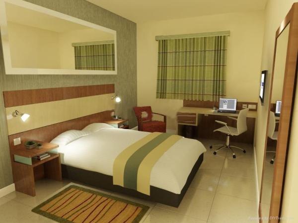 MDF Hotel and Luxury Apartment Furniture,Fabric Pad,Solid Headboard,Mattress,TV Stand/Cabinet,Luggage Table,Desk,