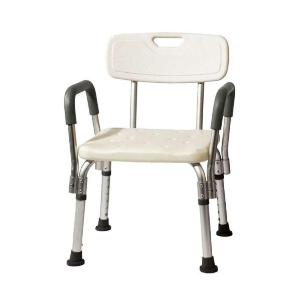 Résistant à la rouille fauteuil de douche pour handicapés de 100 kg fauteuil de salle de bain compact