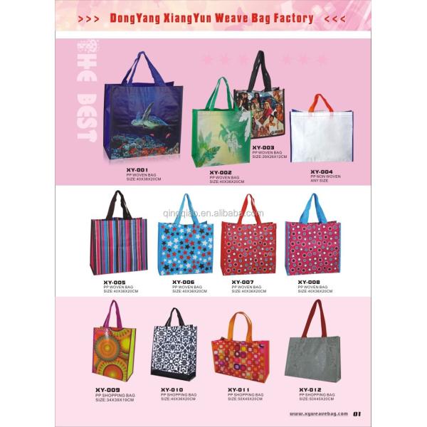 Лондон Париж Дизайн Pp Тканые сумки для покупок Строительство Дизайн Тканые полипропиленовые сумки с ручками