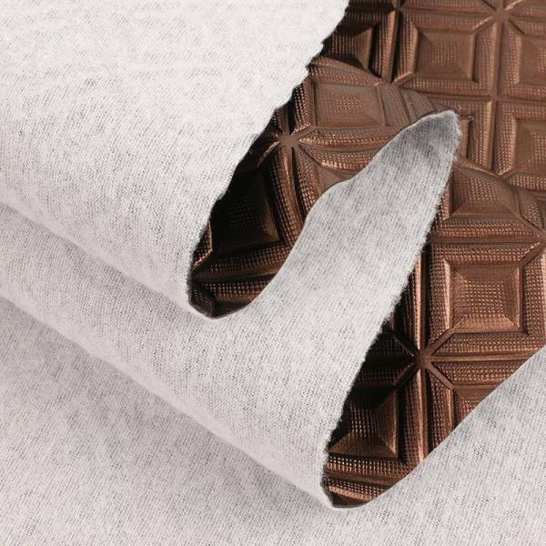 Tejido de cuero sintético con patrón de grano PVC para asientos de coche y muebles