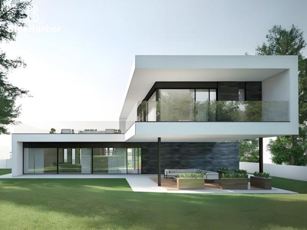 Fast Assembly Prefab Villas / Prefabricated Light Steel Frame House