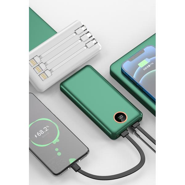 New Arrival Fast Charging Battery Display Power Bank Portable Mobile Phone Power Bank 10000mah With Charging Cable