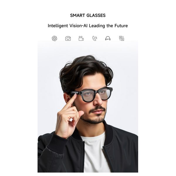 M89 AR AI Smart Glasses 1080P Dual Camera Magnetic Charging 2MP Video WiFi Transfer Metaverse Translation Gesture Control IP67