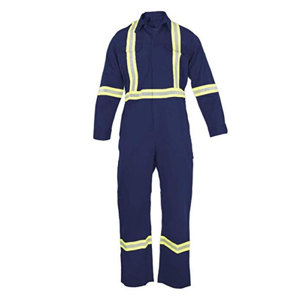 Elastic Reflective Safety Coveralls Hi-Vis Safety Coverall With Reflective Stripe Tape