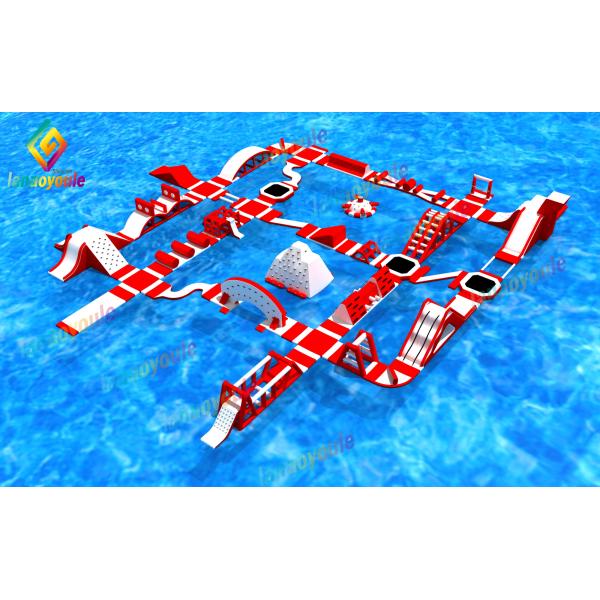 Cheap  Giant Inflatable Water Park For Event / Inflatable Adult Aqua Park supplier