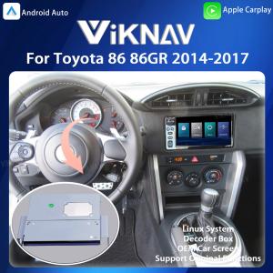 Viknav Linux システムデコーダーボックス Apple Android 無線自動カープレイ トヨタ 86 86GR 2014-2017