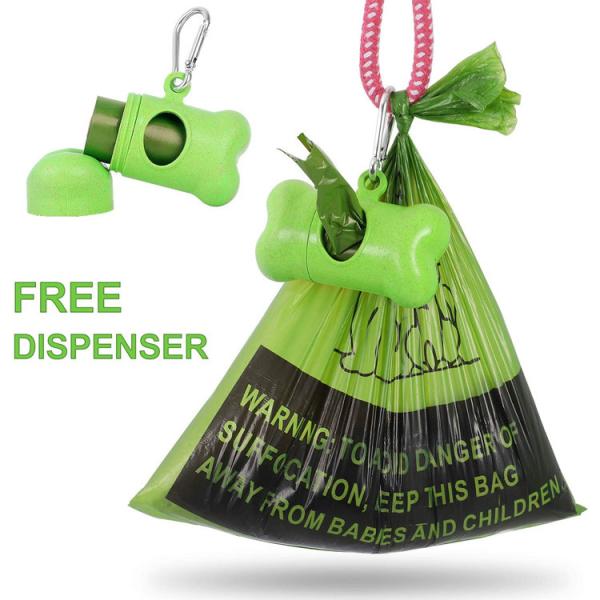 кормы собаки 23*33cm Eco сумки кукурузного крахмала дружелюбной Biodegradable с распределителем