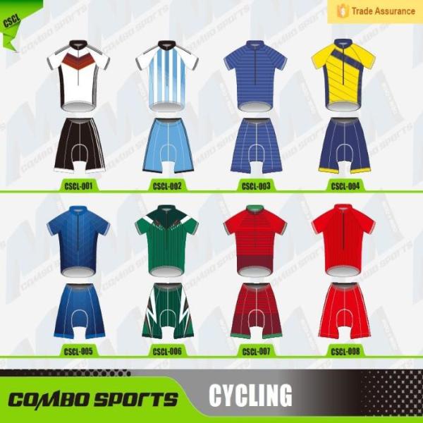 140gsm XS Cycling Bike Jersey 3/4 Front Zip Short Sleeves Clothes