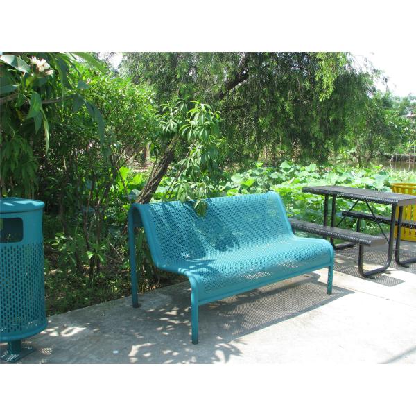 Торговые металлические пикничные столы с перфорацией водонепроницаемые для парков и улиц