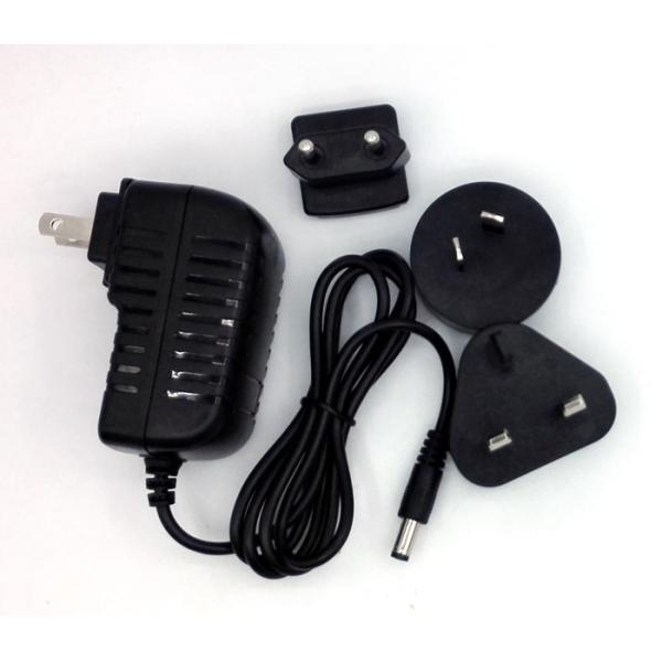 Interchangeable ac plug 12V 2A 1A 5V 2A 12v 5a power adapter with USA/Australia/Europe/UK plug dubai for LED .SET TOP