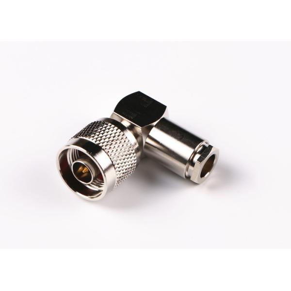 Никель покрыл соединитель TNC женский прямоугольный, соединитель VSWR ≤1.3 коакс