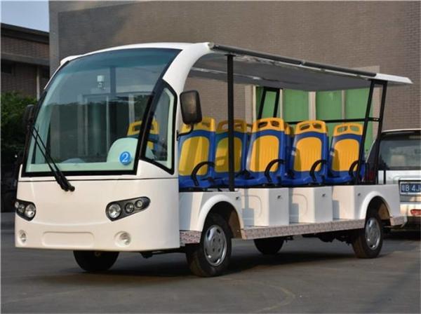 Veículos de canela elétricos do turista a pilhas com a estrada de 11 assentos legal