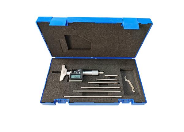 IP65 0-150 mm Outils numériques de mesure de profondeur micrométrique avec bâton à pointe de carbure
