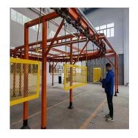 220 V convoyeur aérien ligne de peinture électrostatique en poudre fine pour petits objets délicats