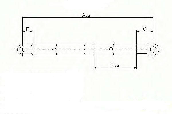 ALFA ROMEO 164 PRE-FL Bonnet Gas Spring , 605582220 Industrial Gas Springs
