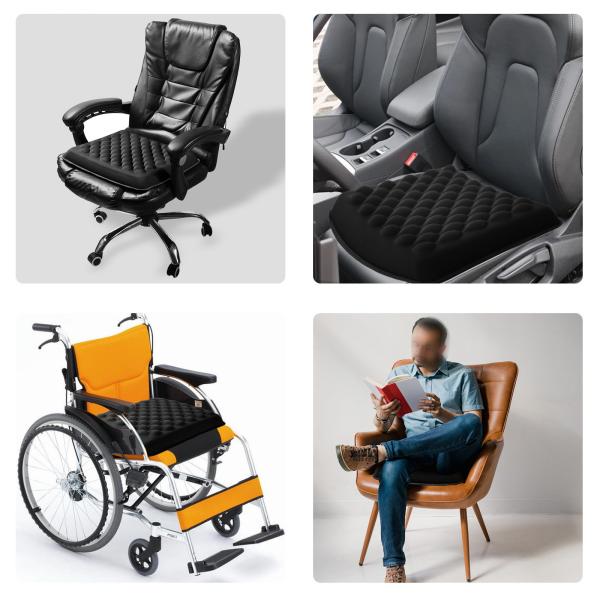 Waterproof Gel Foam Cushion for Pressure Sores Prevention in Adults' Wheelchairs