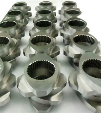 High Wear resistance Twin Screw Extruder Screw Components With Vacuum Quenching Treatment Single Flight Shovel Segments