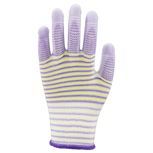 NBW-PT303 Zebra Pattern PU Palm Gloves 13 Gauge Protection