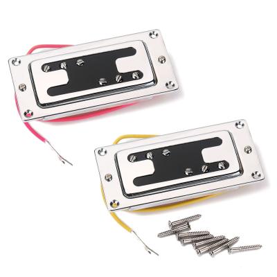 H-Style Dual Coil Mini Humbucker Pickups com parafusos de plástico cromado