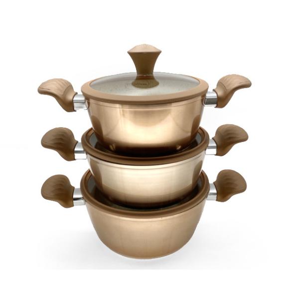 4.5mm Durable Aluminum Pot 40cm Induction Bottom Cookware Set