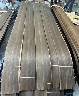0.5mm  Quarter cut Smoked European Oak Wood Veneer 250cm Lengh For Furniture