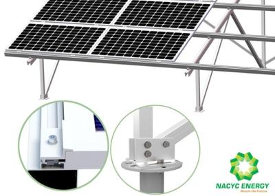 Os sistemas solares à terra de alumínio anodizados do racking moldaram a instalação fácil do módulo do picovolt