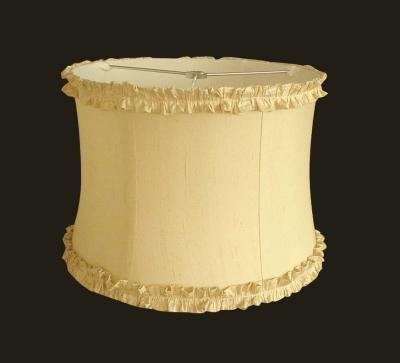 Soft Bell Shaped Light Shades TC Fabric Ruffle Trim For Table Light