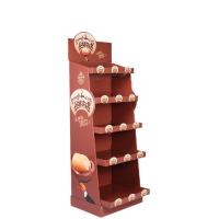 Soportes de exhibición contrarios del producto de la tienda de la exhibición de la cartulina del piso para la venta al por menor