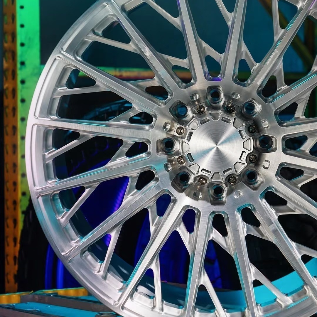 High Quality New Design 1-Piece Monoblock Forged 20 Inch 4x100 Polished Truck Rims for Second Hand Cars SUV